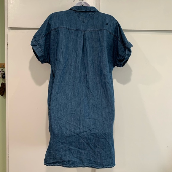 Volcom Yo Shortie Oversized Blue Denim Dress - Picture 13 of 14